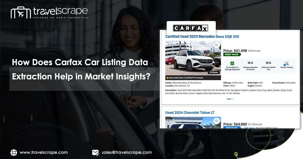 How Does Carfax Car Listing Data Extraction Help in Market Insights
