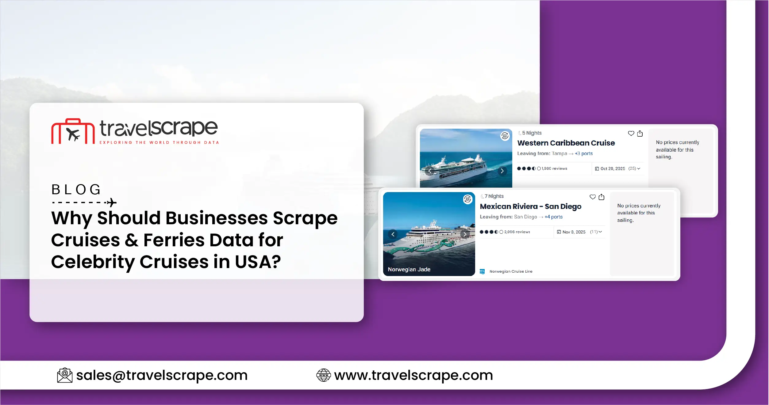 Why Should Businesses Scrape Cruises & Ferries Data for Celebrity Cruises in USA
