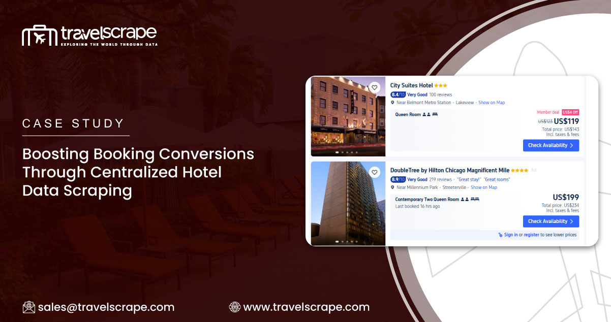 Boosting Booking Conversions Through Centralized Hotel Data Scraping