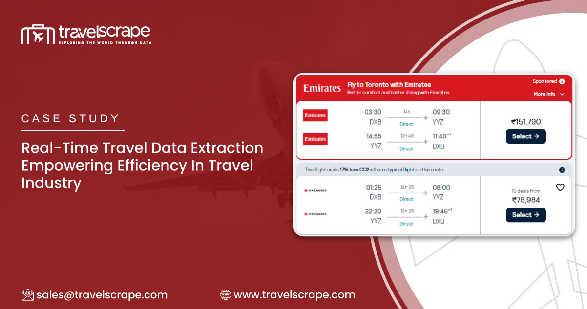 Real-Time Travel Data Extraction Empowering Efficiency In Travel Industry