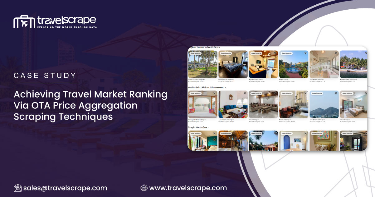 Achieving Travel Market Ranking Via OTA Price Aggregation Scraping Techniques