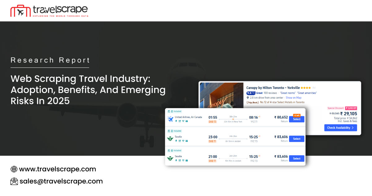 Web Scraping Travel Industry: Adoption, Benefits, And Emerging Risks In 2025